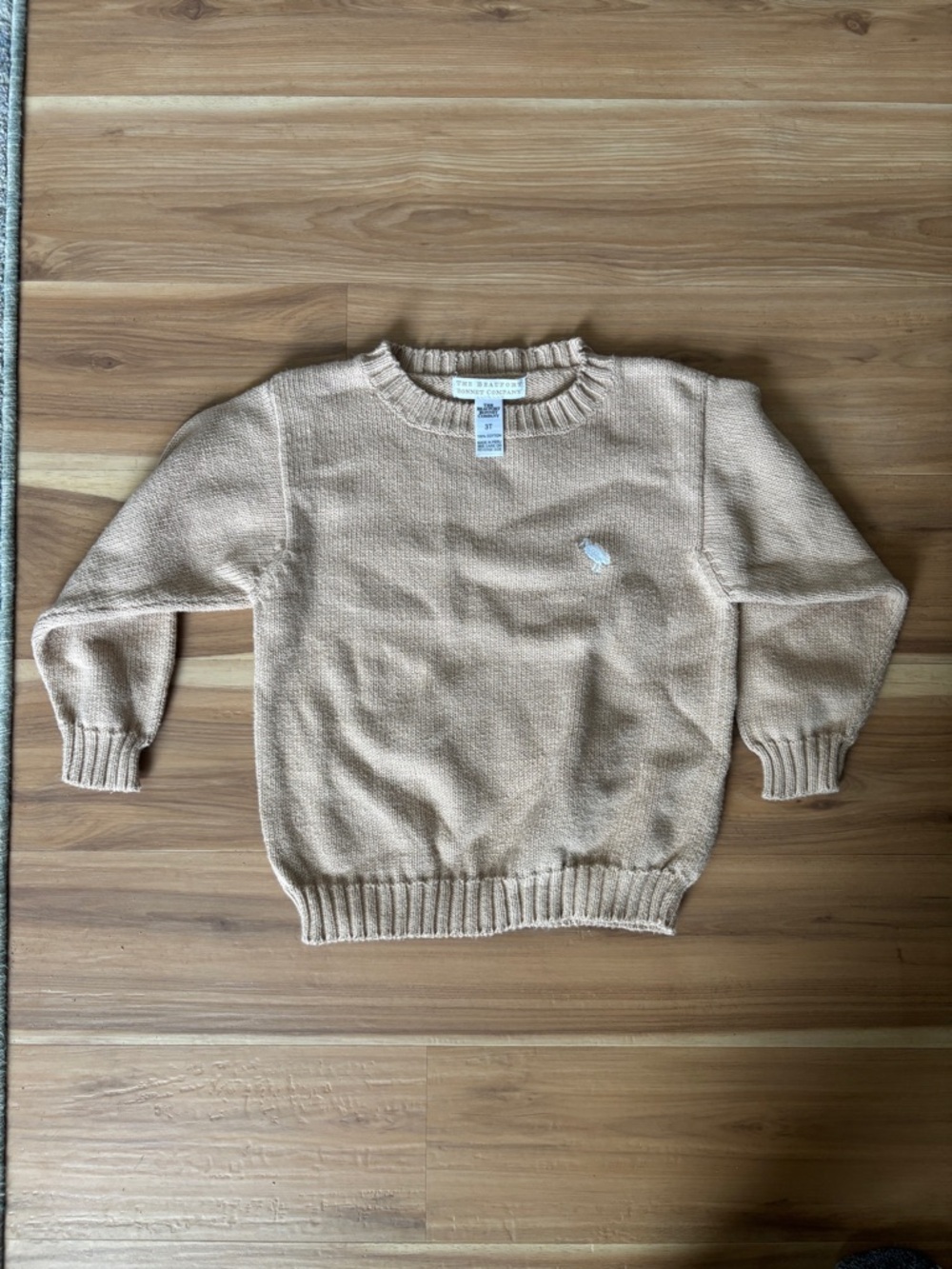 Tan Brown TBBC Crewneck Sweater Boys 3T